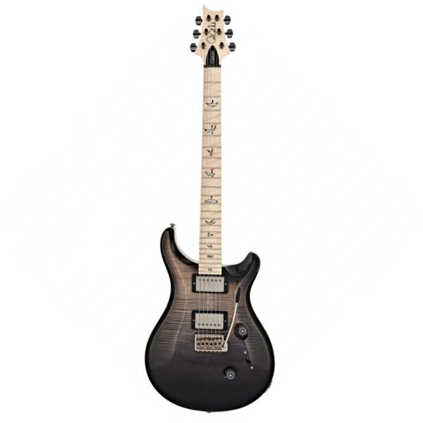 prs custom 24 wood library 10 top charcoal fade smokeburst 0315218 guitare electrique