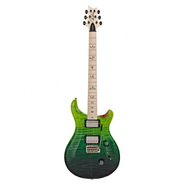 prs custom 24 wood library 10 top green fade 0318750 guitare electrique
