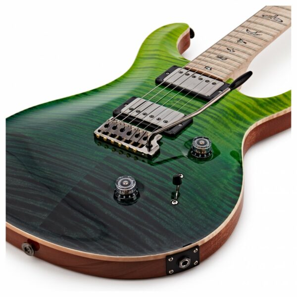 prs custom 24 wood library 10 top green fade 0318750 guitare electrique side2