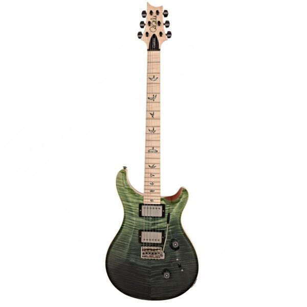 prs custom 24 wood library 10 top trampas green fade 0321910 guitare electrique