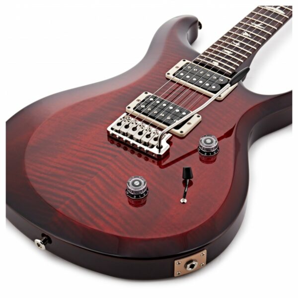 prs s2 custom 24 fire red burst 2063928 guitare electrique side2