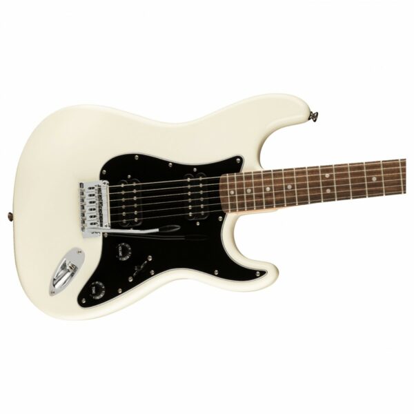squier affinity stratocaster hh lrl olympic white guitare electrique side4