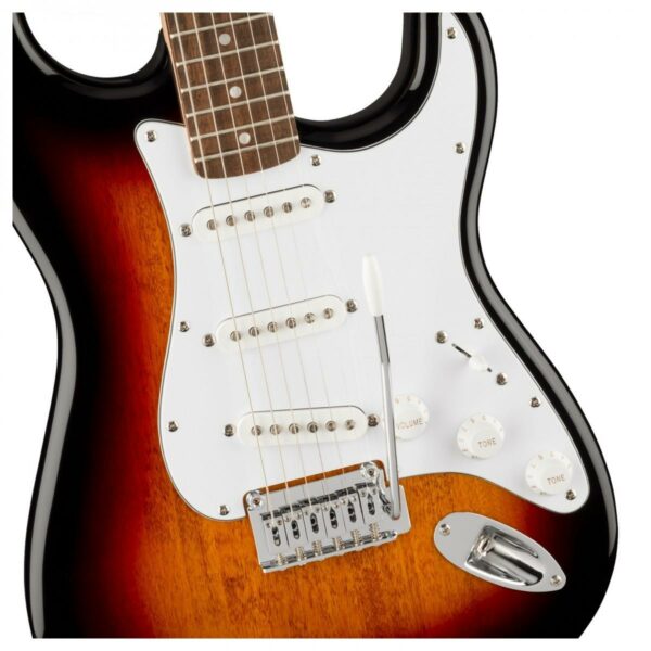 squier affinity stratocaster lrl 3 color sunburst guitare electrique side4