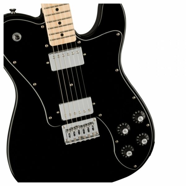 squier affinity telecaster deluxe mn black guitare electrique side3
