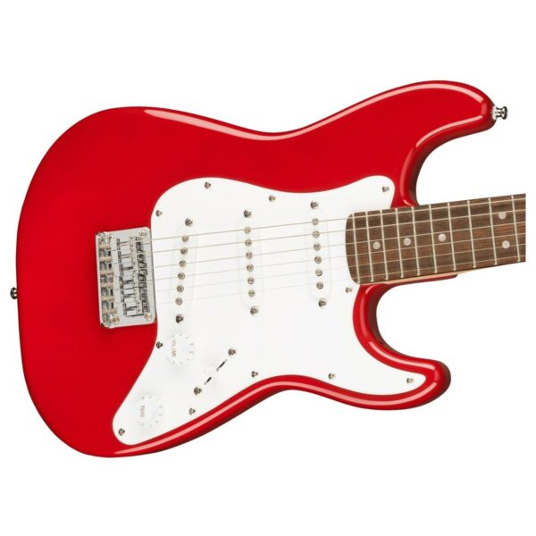 squier mini stratocaster 3 4 size dakota red guitare electrique side3