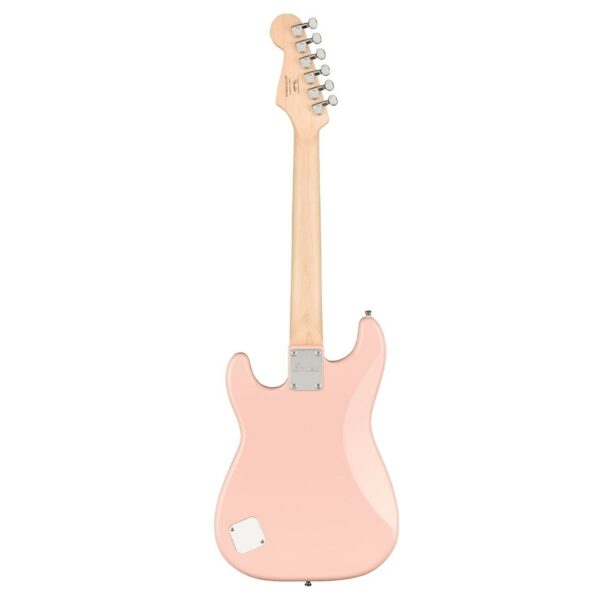 squier mini stratocaster 3 4 size shell pink guitare electrique side2