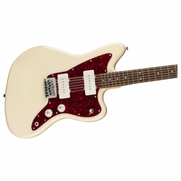 squier paranormal jazzmaster xii olympic white guitare electrique side3