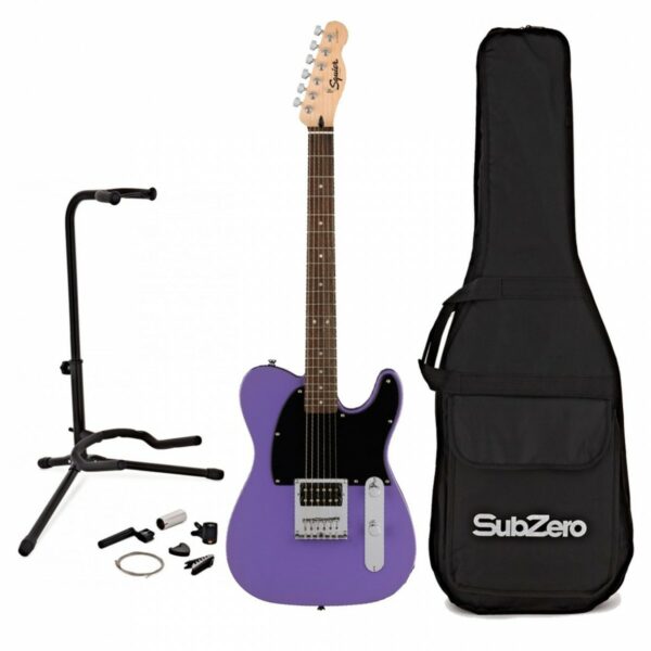 squier sonic esquire h ultraviolet pack daccessoires par gear4music guitare electrique
