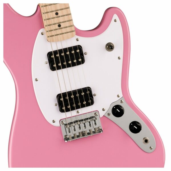 squier sonic mustang hh mn flash pink guitare electrique side4