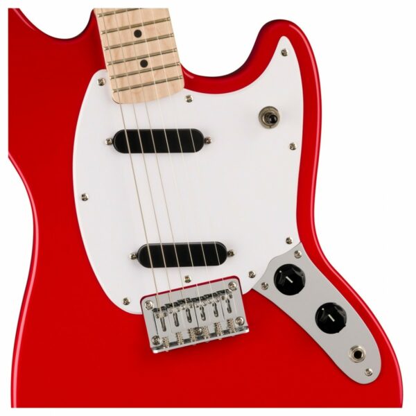 squier sonic mustang mn torino red guitare electrique side4