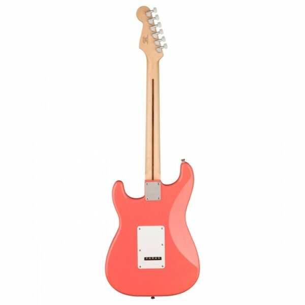 squier sonic stratocaster hss mn tahitian coral guitare electrique side2