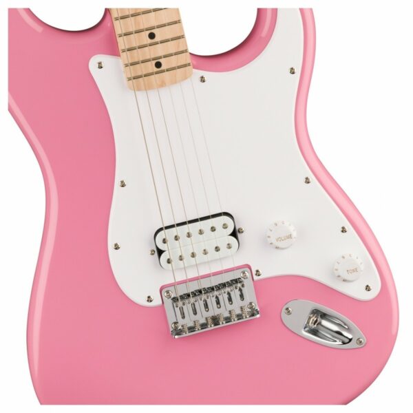 squier sonic stratocaster ht h mn flash pink guitare electrique side4