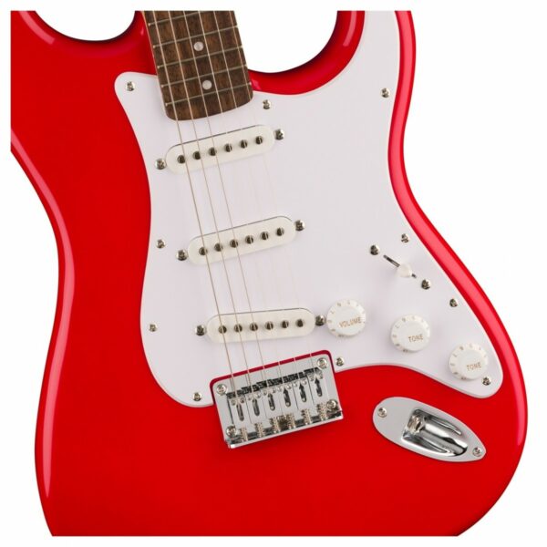 squier sonic stratocaster ht lrl torino red guitare electrique side4