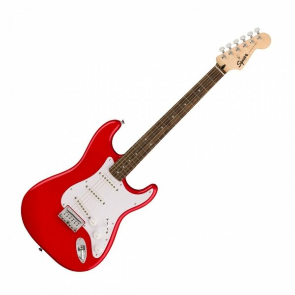 squier sonic stratocaster ht torino red w gig bag accesory pack guitare electrique side2