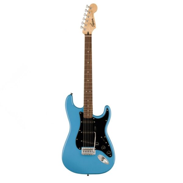 squier sonic stratocaster lrl california blue guitare electrique