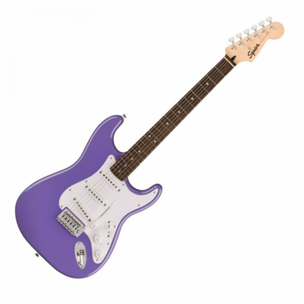 squier sonic stratocaster lrl ultraviolet w gig bag accesory pack guitare electrique side2