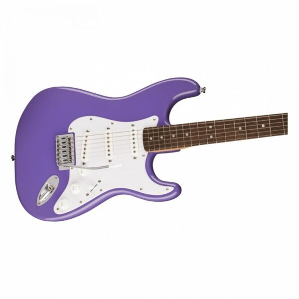 squier sonic stratocaster lrl ultraviolet w gig bag accesory pack guitare electrique side4