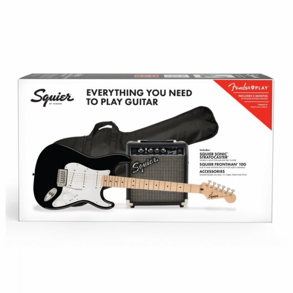 squier sonic stratocaster pack black guitare electrique side3